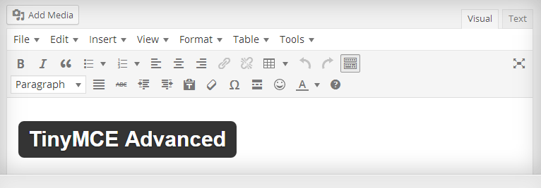 Wordpress TinyMCE Advanced Eklentisi