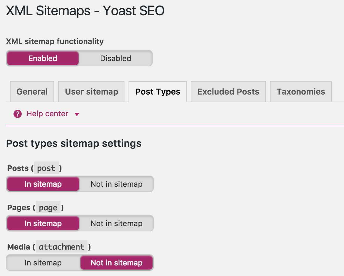 yoast seo temel ayarları