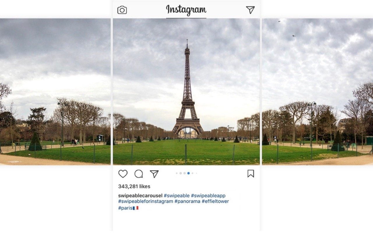 Instagram Paylaşımları için Nasıl Panorama Carousel Oluşturulur?